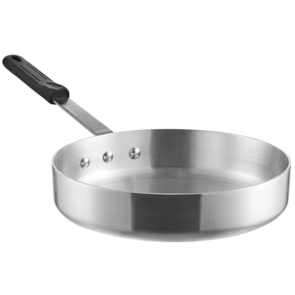 Choice 6 Qt. Aluminum Sauce Pan with Black Silicone Handle