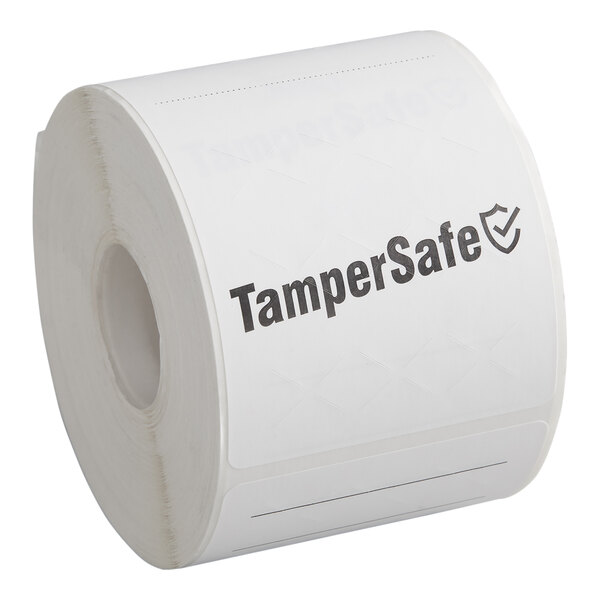 TamperSafe 2 1/2 x 6 Customizable White Paper Tamper-Evident