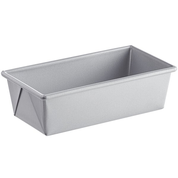 Baker's Mark 3/4 lb. Glazed Aluminized Steel Bread Loaf Pan - 8 x 4 x 2  1/2