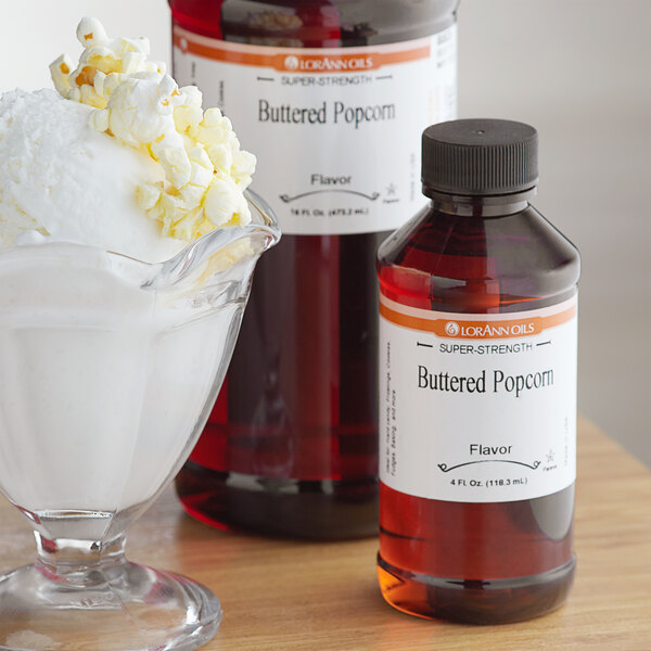 LorAnn Oils 4 fl. oz. Buttered Popcorn Super Strength Flavor