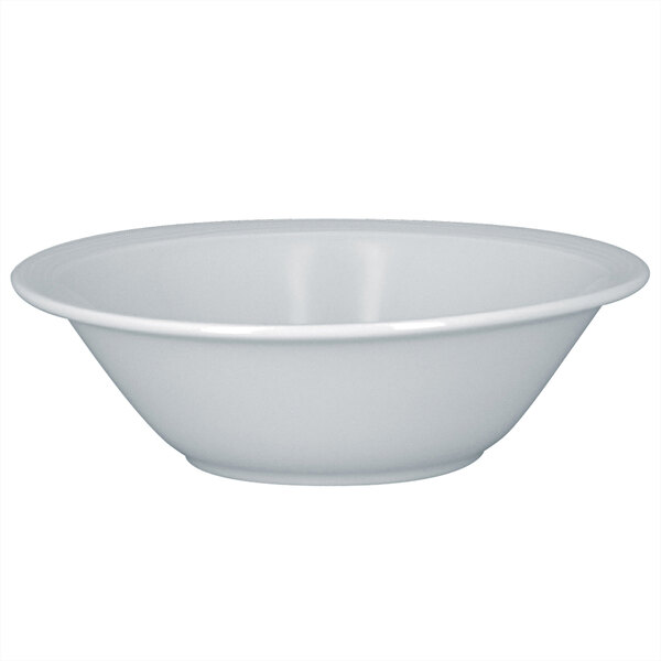 A RAK Porcelain bright white embossed round cereal bowl.
