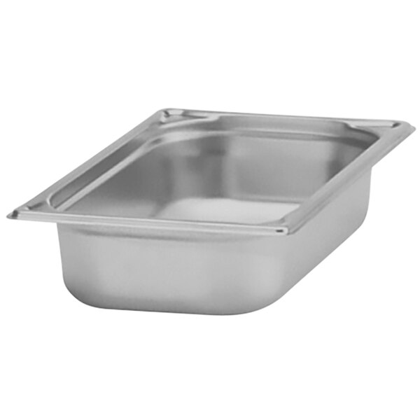 A Hepp stainless steel steam table pan with a lid.