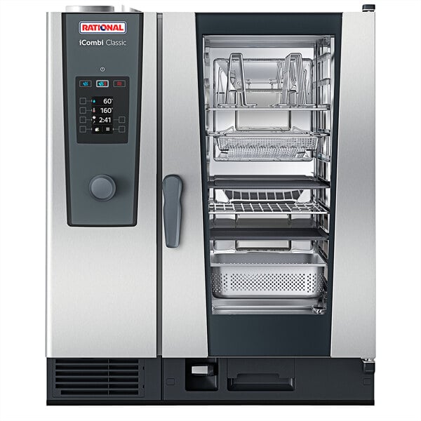 Rational iCombi Classic Single 10-Half Size Electric Combi Oven - 208/240V, 3 Phase