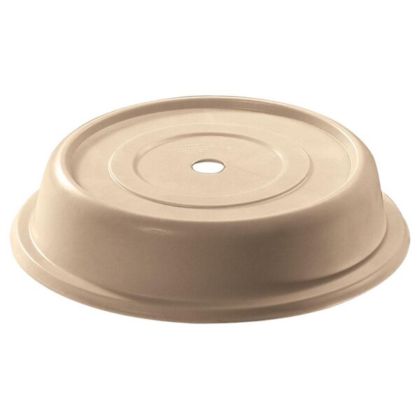 Cambro 901CW133 Camwear Camcover 9 5/16" Beige Plate Cover - 12/Case