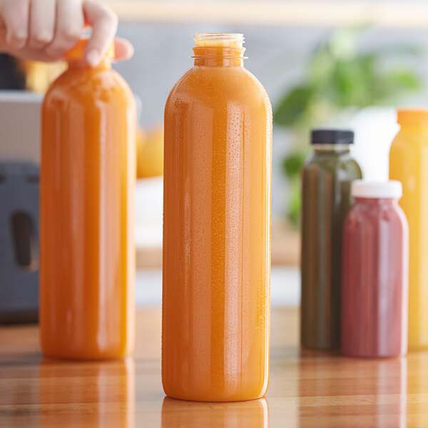 32 oz. Round PET Clear Juice Bottle 92/Bag