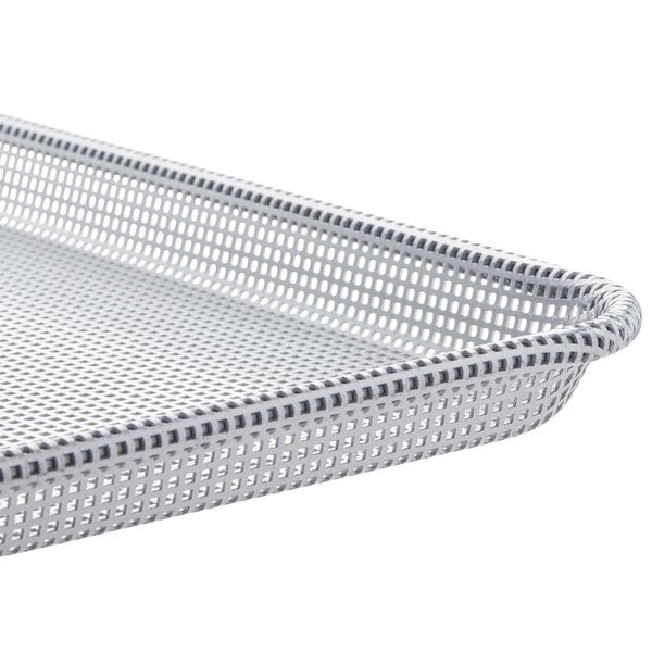 Baker's Mark Full Size 18 Gauge 18 x 26 Wire in Rim Aluminum Sheet Pan  with Stainless Steel Footed Cooling Rack