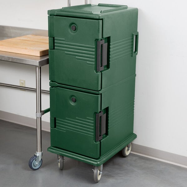 Cambro UPC800519 Ultra Camcarts® Kentucky Green Insulated Food Pan Carrier - Holds 12 Pans