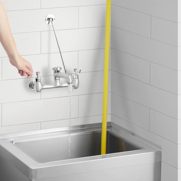 Waterloo Wall-Mounted Mop Sink Faucet with 8" Centers