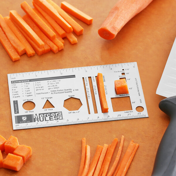 Mercer Culinary M33243 Mercer Rules Mini™ Reference Tool - 5 1/4