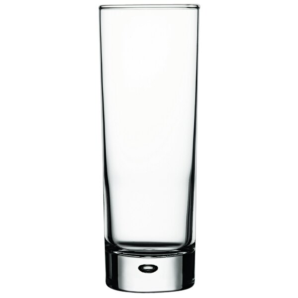 A case of 24 Pasabahce Centra tall highball glasses on a white background.