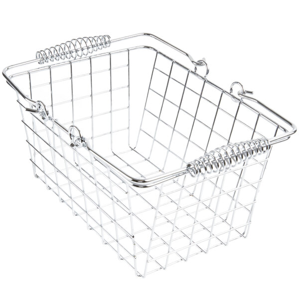 American Metalcraft RBHC759 Chrome Tabletop Market Basket 9" x 7" x 5"