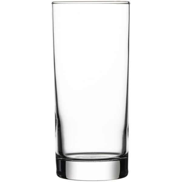 A Pasabahce Istanbul highball glass filled with a clear liquid.