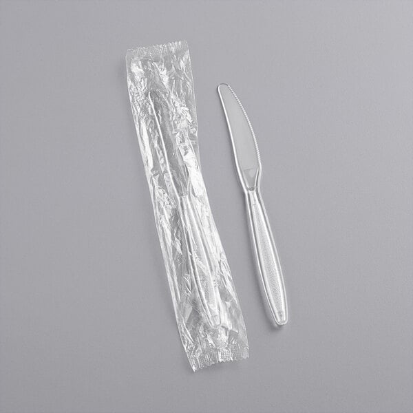 Party Dimensions Clear Plastic Serrated Cake Knife