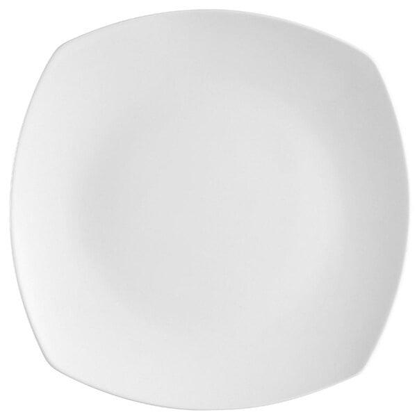 CAC COP-SQ8 9 1/4" Coupe Bright White Square Porcelain Plate - 24/Case