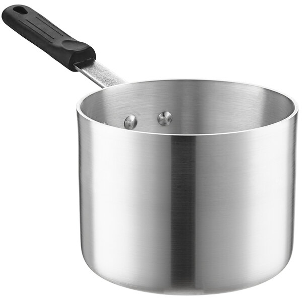6 QT Stainless Steel Sauce Pan with Cover and Handle – Omcan