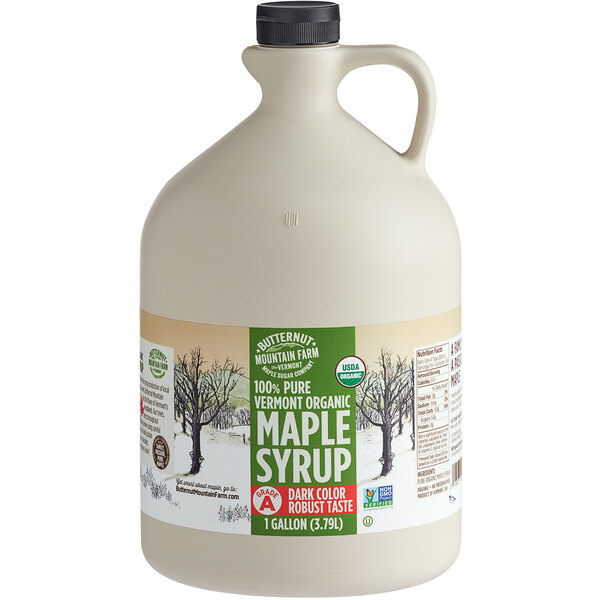 Butternut Mountain Farm Organic Robust Vermont Maple Syrup (1Gallon)