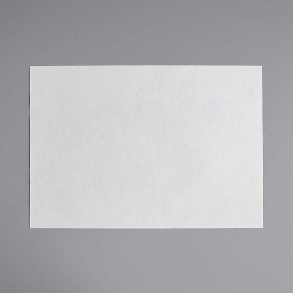 A white rectangle of filter paper with a black border.