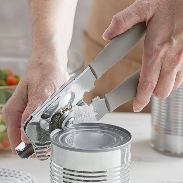 Choice Manual Can Opener with Gray Handle