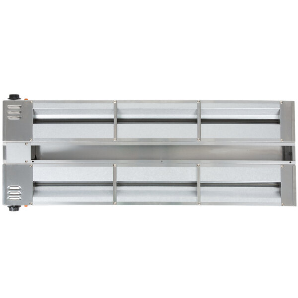 APW Wyott FDD42HI 42" High Wattage Calrod Double Food Warmer with