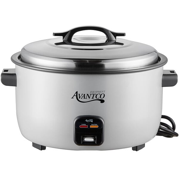 Avantco RCA124 124 Cup (62 Cup Raw) Electric Rice Cooker / Warmer - 220/240V, 3000W
