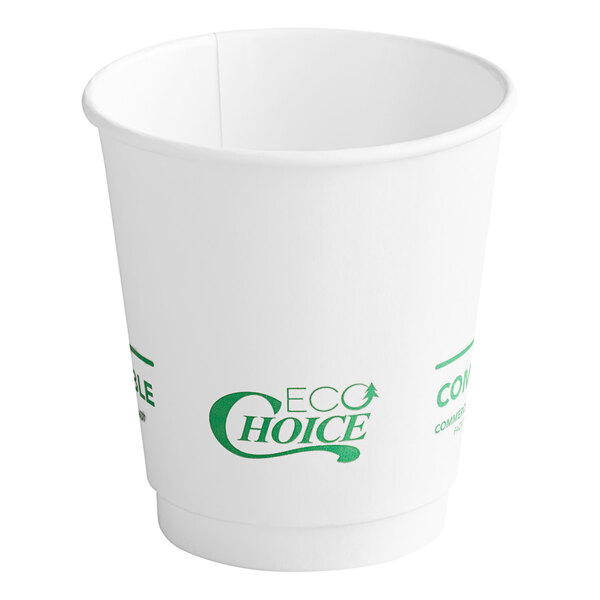 50 Pack 10 Oz. White Disposable Paper Cups – Eco-Friendly For Hot Tea, Coffee, Or Cold Drinks