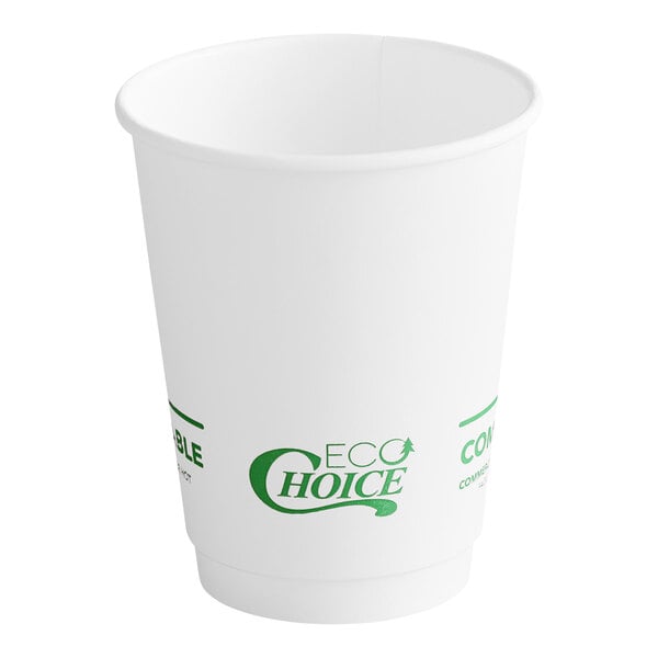 12oz Double Wall Cup (White)
