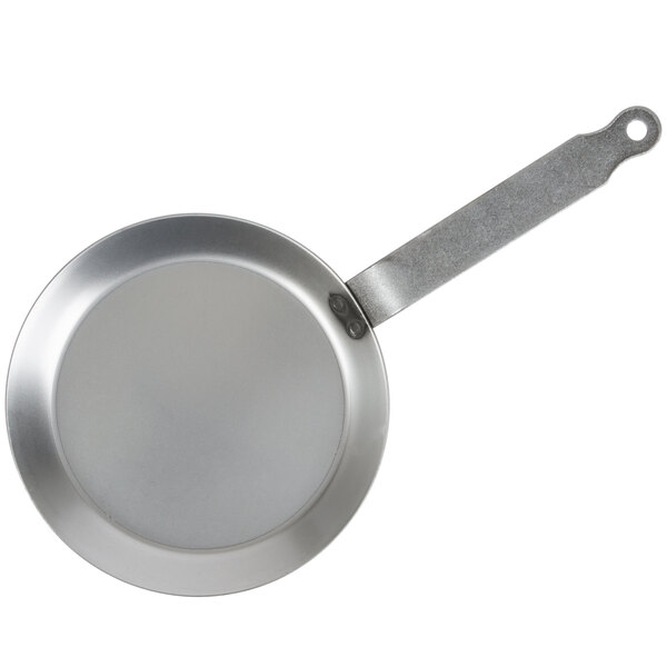 Matfer Bourgeat 062033 8 5/8" Heavy Duty Polished Black Steel Crepe Pan