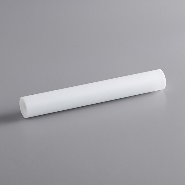 A white cylindrical plastic roller.