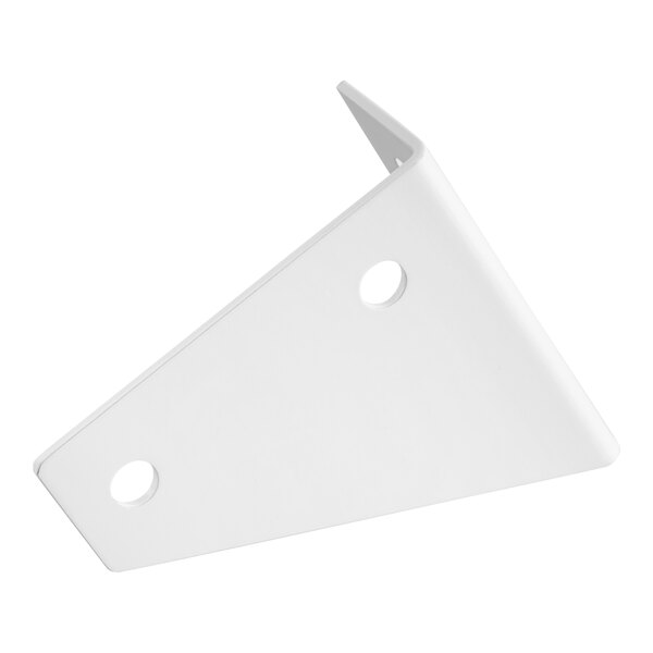 A white metal tripod bracket with two holes, designed for use with Estella DSC67 and DSC78 dough sheeters.