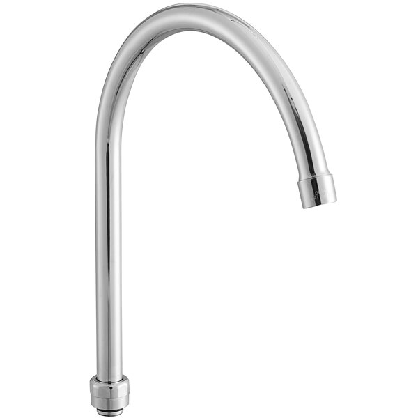 A Regency chrome faucet nozzle with a curved gooseneck handle.
