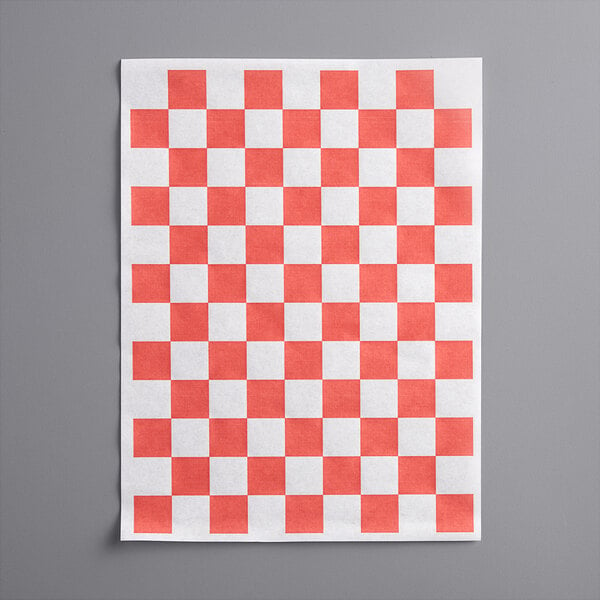 Red Checkered Deli Paper, 5000 Sheets