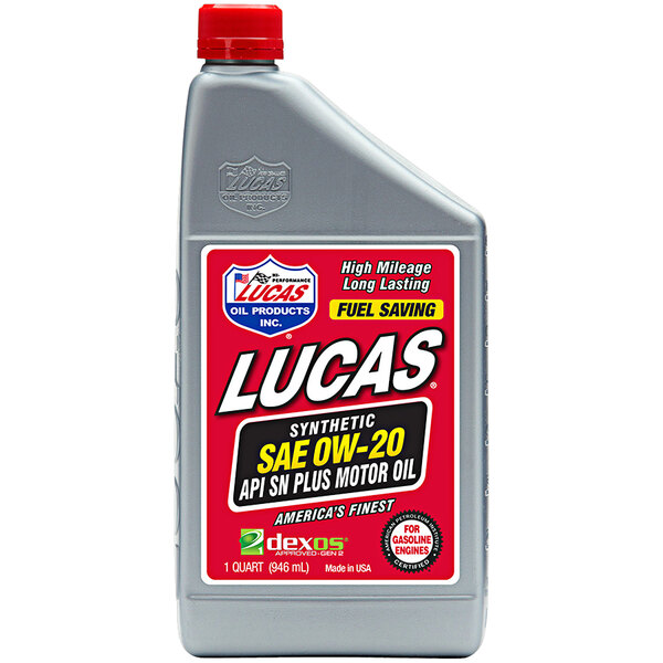 Lucas Oil 10050 1 Qt. Synthetic SAE 10W-30 API SN Plus Motor Oil - 6/Case