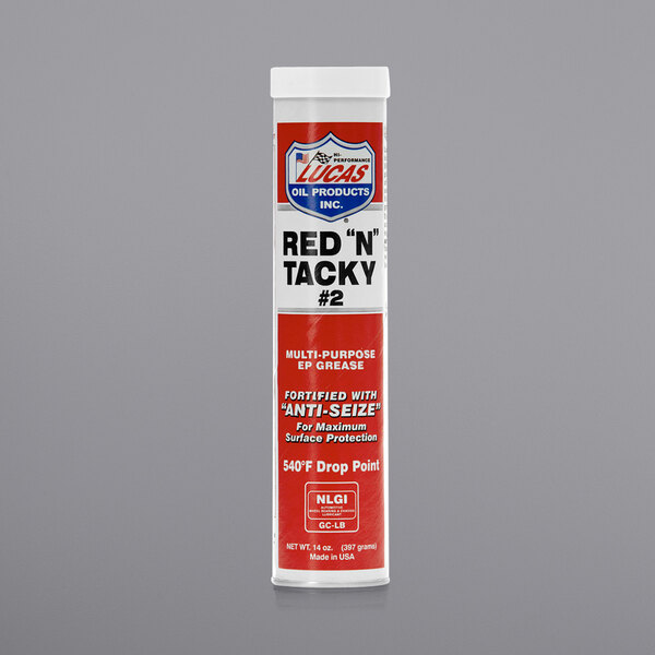 Lucas Oil 10005 14 oz. Red N Tacky Grease Cartridge - 30/Case