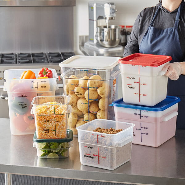 22 Qt. Food Storage Container (Clear): WebstaurantStore