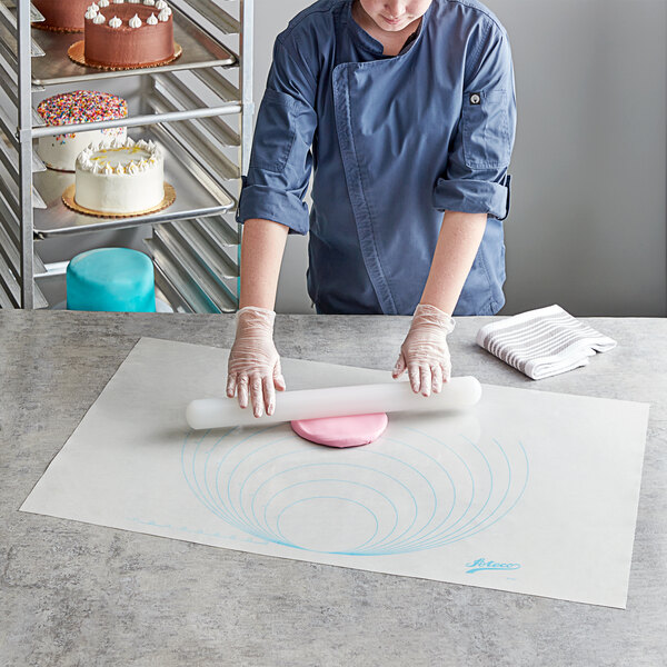 Ateco 693 36 x 24 Lightweight Non-Stick Silicone Baking Work Mat with  Circular Measurements