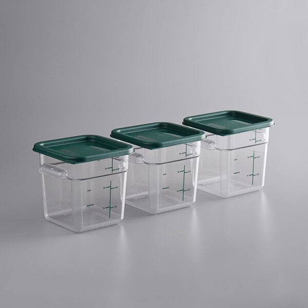 Clear Plastic Storage Bins, 3-Pack
