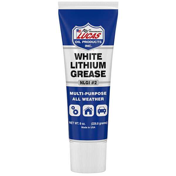 Lucas Oil 10533 8 oz. White Lithium Grease - 12/Case