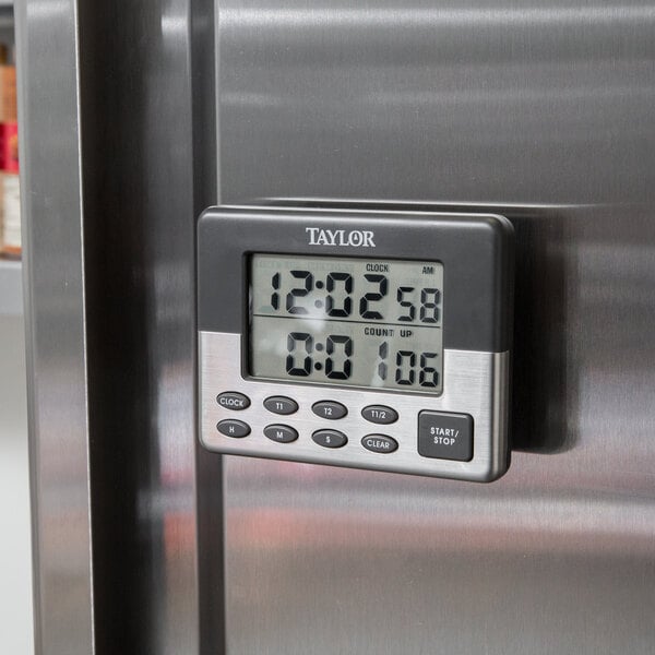 Plastic 24 Hours Taylor PRO Digital Dual Kitchen Timer 