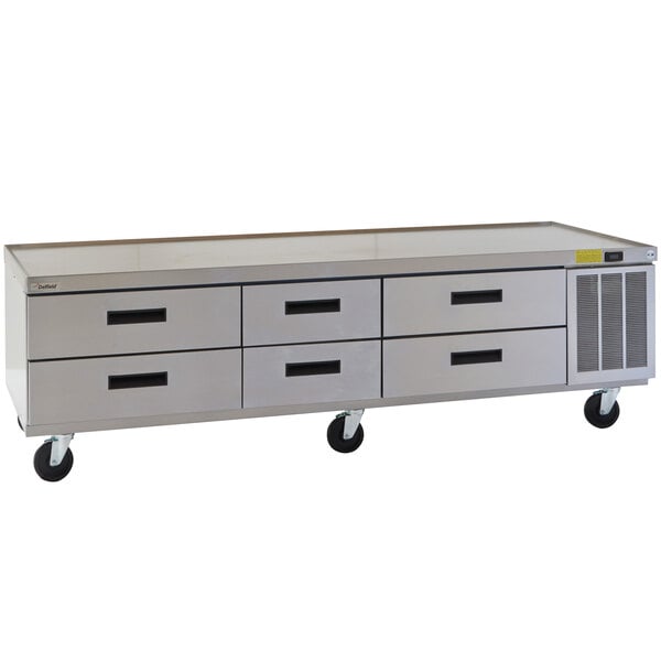 Delfield F2987CP 87" Six Drawer Refrigerated Chef Base
