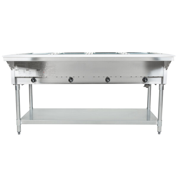 Eagle Group DHT4 Open Well Four Pan Electric Hot Food Table 120V