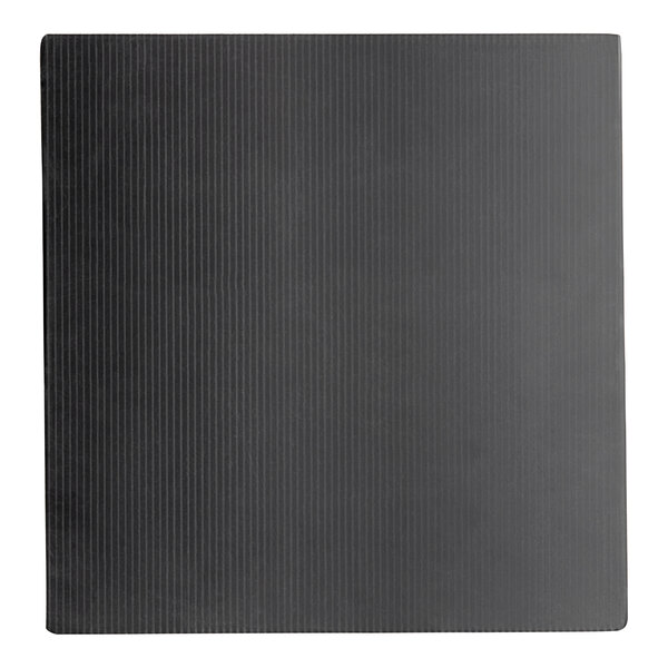 A black square ServIt delivery bag with white lines on it.