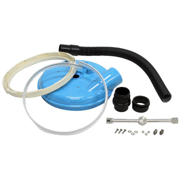 A blue circular Mytee A117 Spinner Head replacement kit with hoses.
