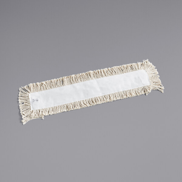 Rubbermaid FGL25500WH00 36" White CutEnd Disposable Cotton Dust Mop