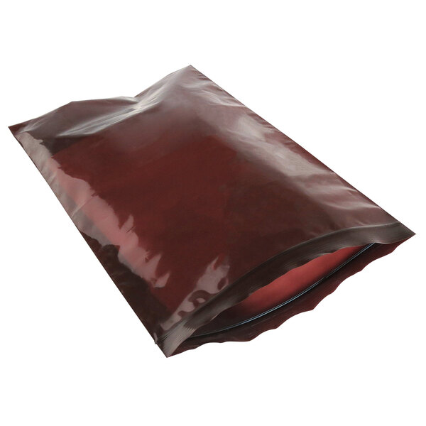Lavex Industrial 8" x 14" 3 Mil UV-Protective Reclosable Amber Polyethylene Bag with Zipper - 1000/Case