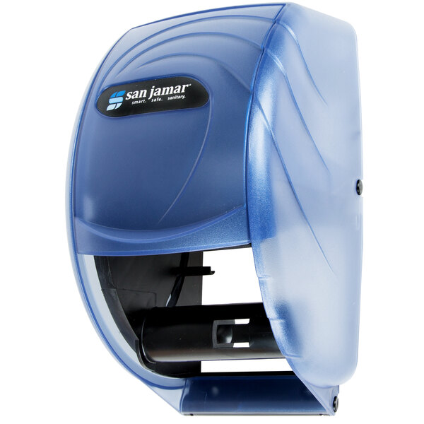 San Jamar R3590TBL Duett Oceans Toilet Tissue Dispenser Arctic Blue