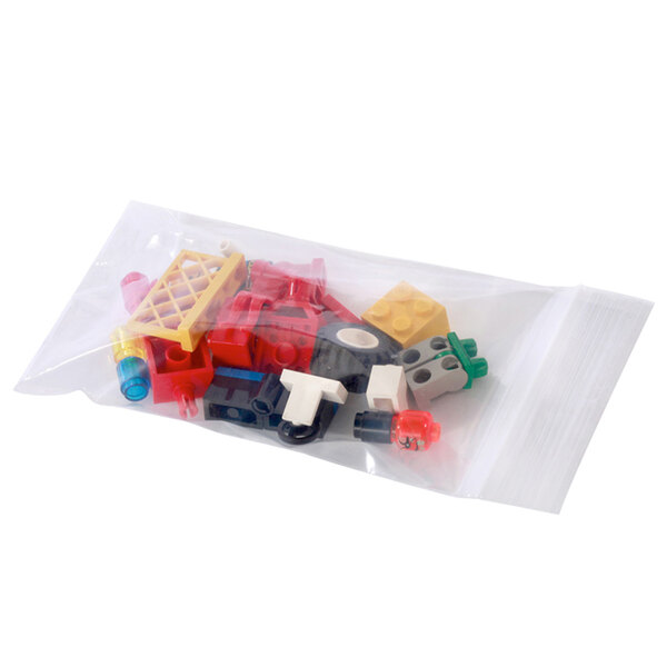 Choice 2" x 3" 2 Mil Clear Polyethylene Zip Top Bag 1000/Case