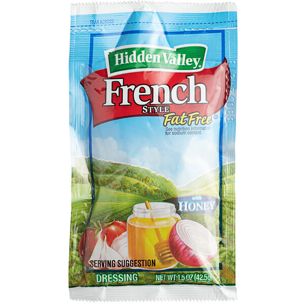 Hidden Valley Fat Free Honey French Dressing Packs (84/Case)