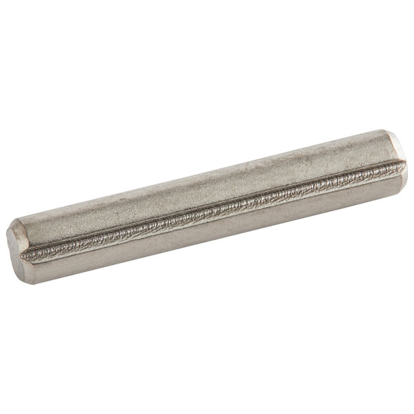 A stainless steel metal pin with a long handle.