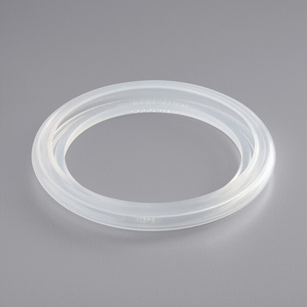 A clear plastic ring.