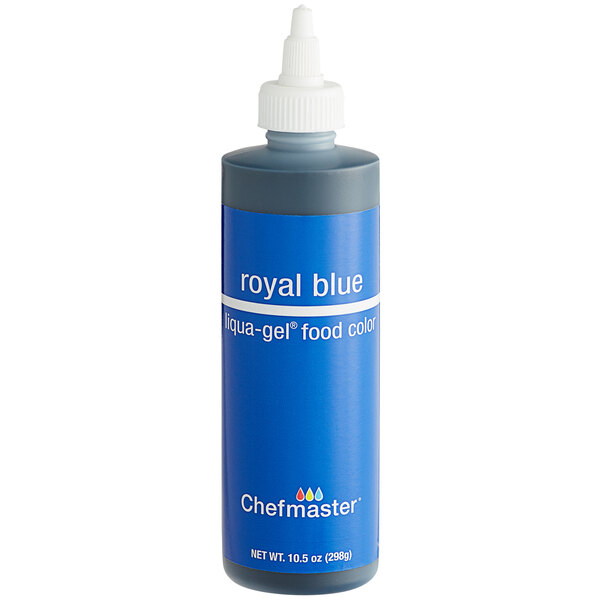 Chefmaster 10.5 oz. Royal Blue LiquaGel Food Coloring